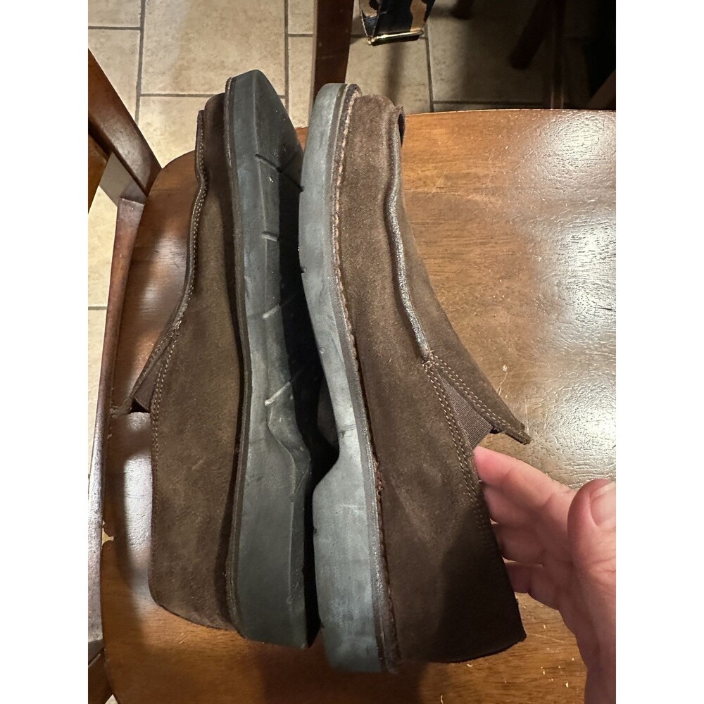Banana Republic Vero Cuoio Leather Suede Loafers Men’s Size 12 Margom Sole Brown - Picture 10 of 12